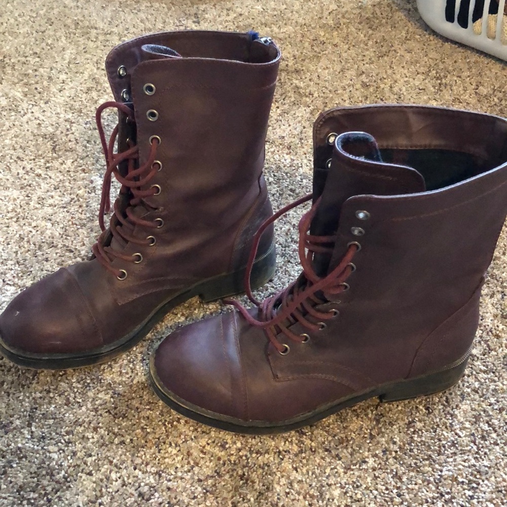 Dark Purple Boots